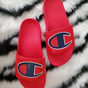 Champion Unisex IPO Slides - Red (Sz 8)